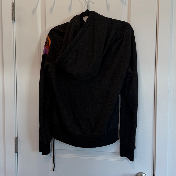 AVIATOR NATION Women's 5 Stripe Animal Kingdom Hoodie Size M In Black - Picture 2 of 4